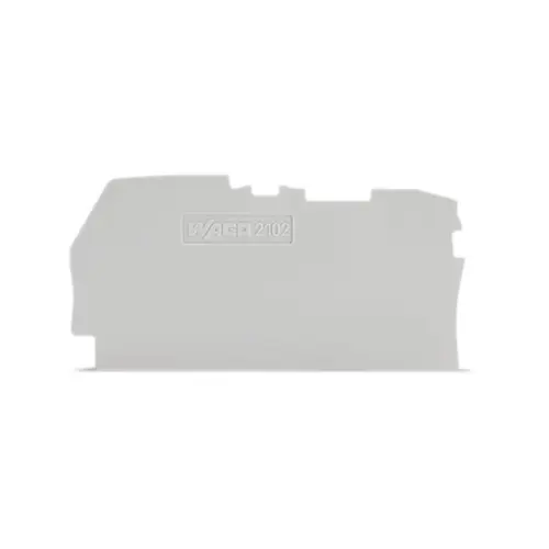 2102-1291,0.8SQMM END PLATE GREY-WAGO