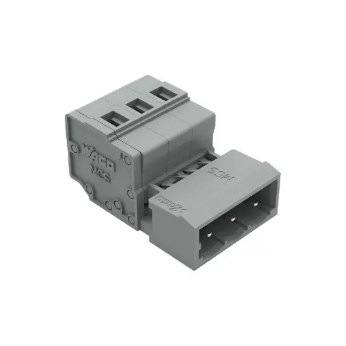 231-603,2.5SQMM 3POLE MALE CONNECTOR GREY COLOUR-WAGO