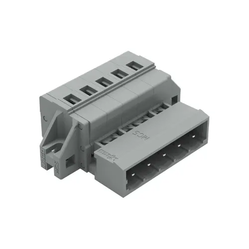 [WAGO] 231-605/019-000,2.5SQMM 5POLE MALE CONNECTOR WITH FIXING FLANGE GREY COLOUR-WAGO