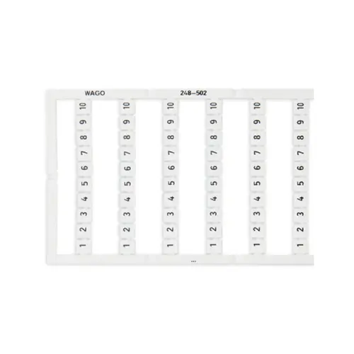 248-502,TB MARKING CARD(1…10)-WAGO