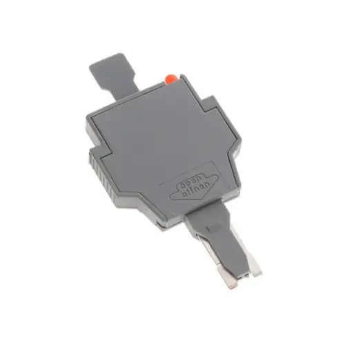 281-512/281-501,6MM WIDE GREY 24VAC/DC FUSE PLUG WITH LED INDICATOR-WAGO