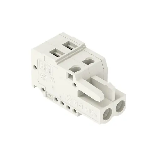 721-102/026-000,2.5SQMM 2POLE FEMALE CONNECTOR LIGHT GREY COLOUR-WAGO