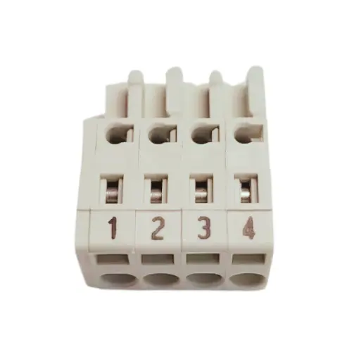 721-104/026-047,2.5SQMM 4POLE FEMALE CONNECTOR LIGHT GREY COLOUR 5MM-WAGO