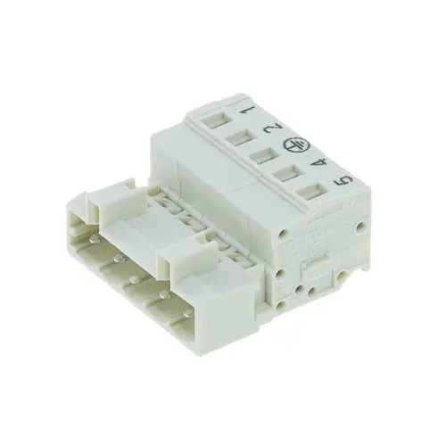 721-605/000-044,2.5SQMM 5POLE FEMALE CONNECTOR LIGHT GREY COLOUR-WAGO