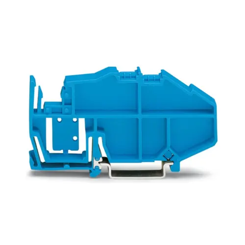 777-305,BUSBAR CARRIER WITH END STOP FUNCTION & DETACHABLE SEPARATOR PLATE BLUE COLOUR-WAGO