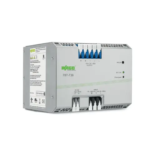 787-736,40AMPS OUTPUT CURRENT 24V DC OUTPUT POWER SUPPLY 1 PHASE SMPS-WAGO