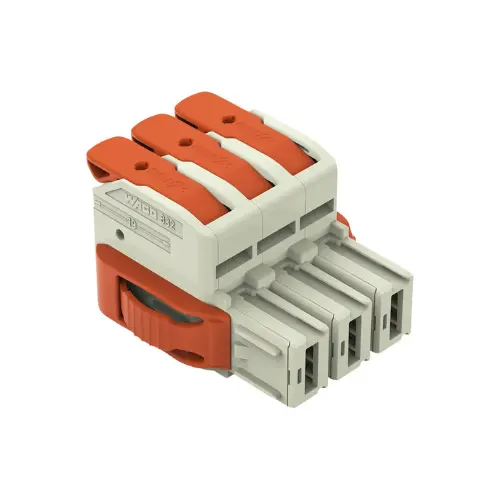 832-1103/037-000,16SQMM 3POLE 1CONDUCTOR CONNECTOR GREY COLOUR-WAGO