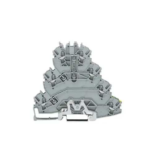 2002-4127,4SQMM QUADRUPLE DECK RAIL MOUNTED TERMINAL BLOCK -WAGO