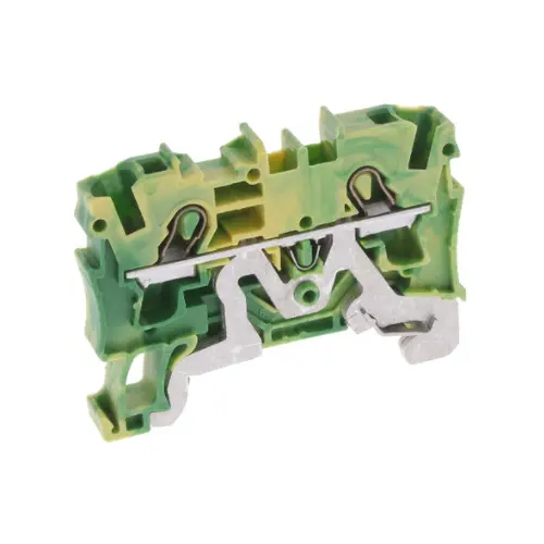 2004-1207,6SQMM EX TERMINAL BLOCK GREEN/YELLOW COLOUR 1 IN 1 OUT 2004 SERIES-WAGO