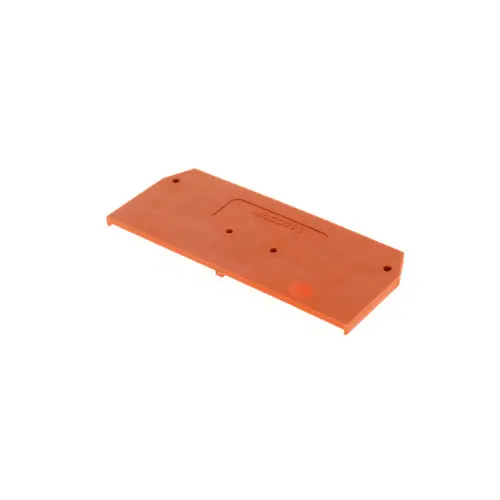 280-326,2.5SQMM END PLATE FOR DISCONNECT TERMINAL BLOCK ORNAGE COLOUR-WAGO