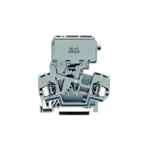 281-611,4SQMM FUSE DISCONNECT TERMINAL BLOCK GREY COLOUR-WAGO