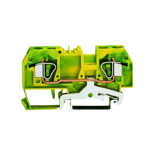 282-907,6SQMM TERMINAL BLOCK GREEN/YELLOW COLOUR 1 IN 1 OUT-WAGO