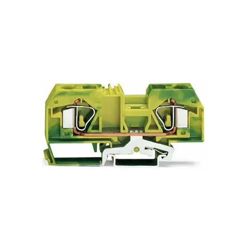 283-907,16SQMM TERMINAL BLOCK GREEN/YELLOW 1 IN 1 OUT-WAGO