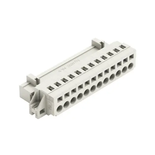 721-612/019-000,2.5SQMM 12POLE FEMALE CONNECTOR LIGHT GREY COLOUR-WAGO