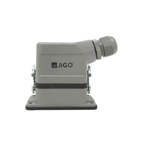 JG-HE006-01,SIDE ENTRY 6 PIN METAL PLUGS & SOCKET BOTTOM OPEN-JIGO