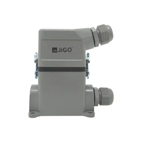 JG-HE032-01,SIDE ENTRY 32 PIN METAL PLUGS & SOCKET BOTTOM OPEN-JIGO