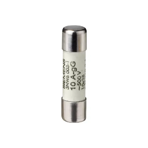 3NW60011,10x38 6A 500V AC CYLINDRICAL FUSE LINK-SIEMENS