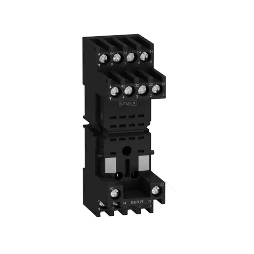 RXZE2M114M,SOCKET FOR MINIATURE RELAY FOR ZELIO RXZ-SCHNEIDER