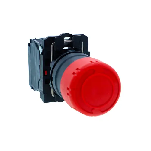 XB5AS442N,EMERGENCY MUSHROOM PB 30MM NC RED-SCHNEIDER
