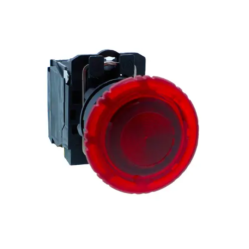 XB5AW74M2N,ILL MUSHROOM PB 230V RED-SCHNEIDER