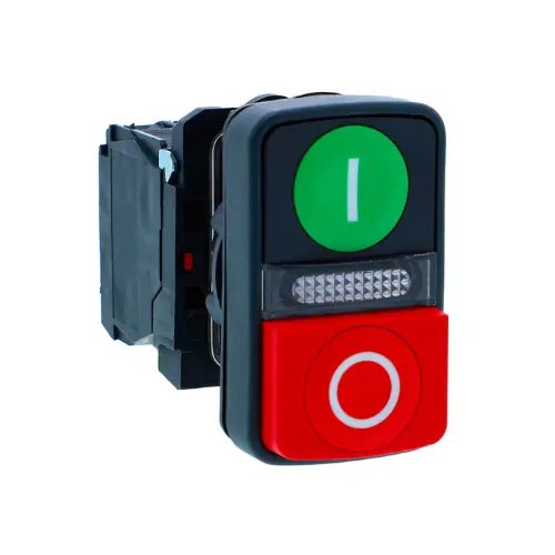 XB5AW84M5N,ILL PB 230V WITH YELLOW LED-SCHNEIDER