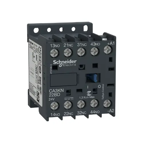 CA3KN22BD,10A 2NO+2NC 24V DC CONTACTOR-SCHNEIDER