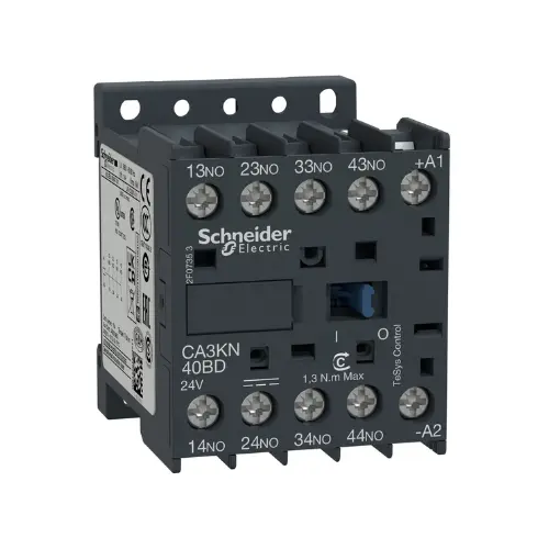 CA3KN40BD,10A 4NO 24V DC CONTACTOR-SCHNEIDER