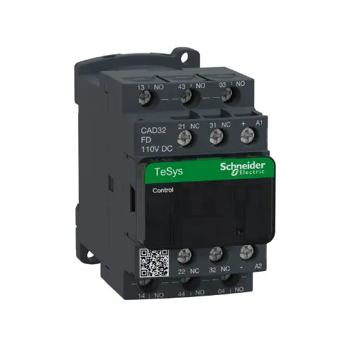 CAD32FD,10A 3NO+2NC 110V DC CONTACTOR-SCHNEIDER