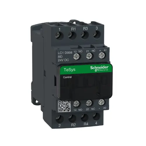 LC1D098BD,20A 4P 2NO+2NC 24V DC CONTACTOR-SCHNEIDER