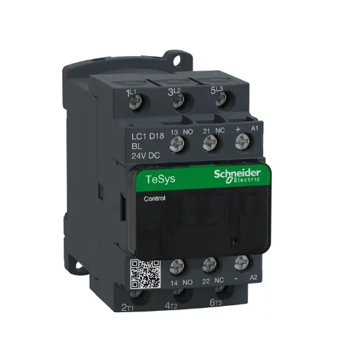 LC1D18BL,18A 3NO 3P 24V DC CONTACTOR-SCHNEIDER
