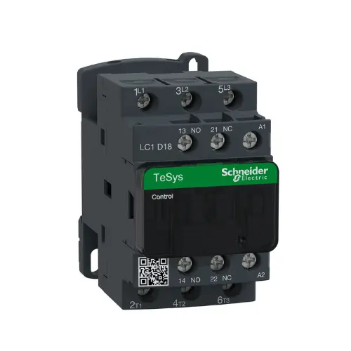 LC1D18M7,18A 1NO+1NC 3P 220V AC CONTACTOR-SCHNEIDER