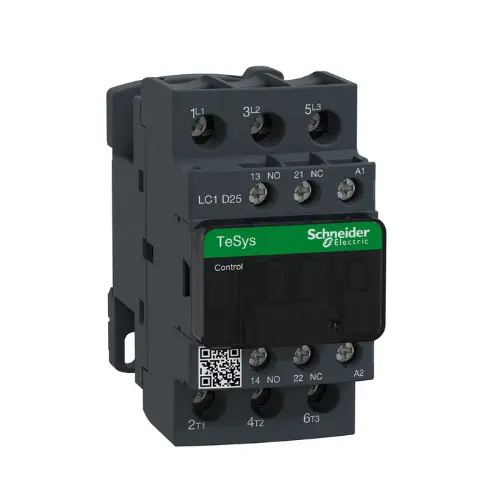 LC1D25F7,25A 1NO+1NC 3P 110V AC CONTACTOR-SCHNEIDER