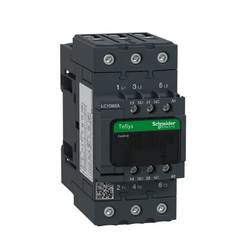 LC1D65AM7,65A 1NO+1NC 3P 220V AC CONTACTOR-SCHNEIDER