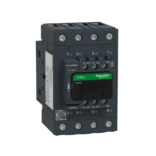 LC1DT80ABD,80A 4P 4NO 24V DC CONTACTOR-SCHENIDER