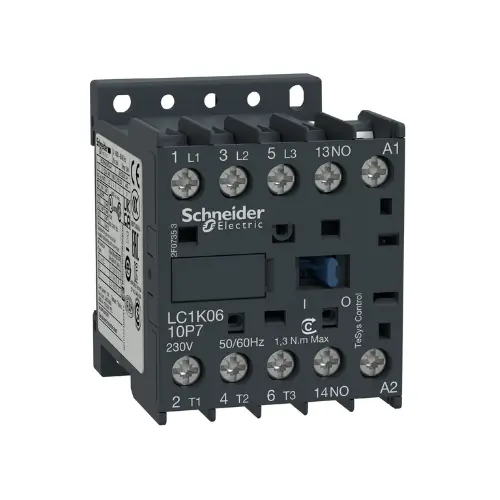 LC1K0610F7,6A 1NO 3P 110V AC CONTACTOR-SCHNEIDER