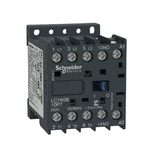 LC1K1210M7,12A 1NO 3P 220V AC CONTACTOR-SCHNEIDER