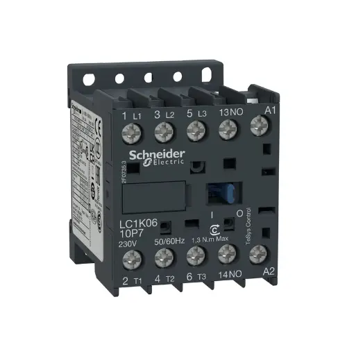 LC1K1610M7,16A 1NO 3P 220V AC CONTACTOR-SCHNEIDER