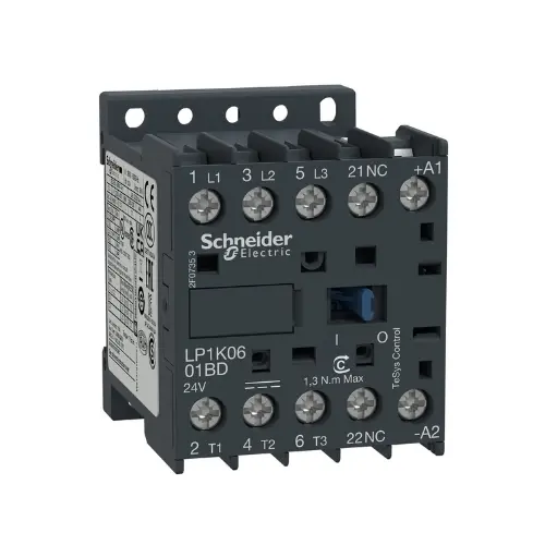 LP1K0910BD,9A 1NO 3P 24V DC CONTACTOR-SCHNEIDER