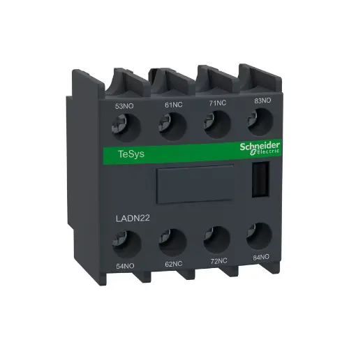 LADN22,ADD ON BLOCK 2NO+2NC FOR LC1D SERIES-SCHNEIDER