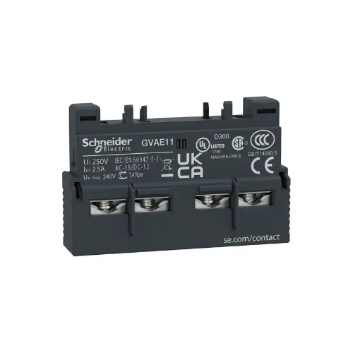 GVAE11,ADD ON BLOCK 1NO+1NC FOR GV2 MPCB-SCHNEIDER