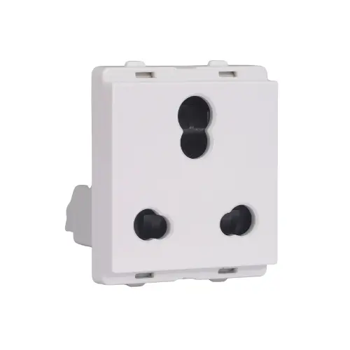 P2106,6A/16A 3 PIN SOCKET OUTLET WITH SHUTTER WHITE-SCHNEIDER