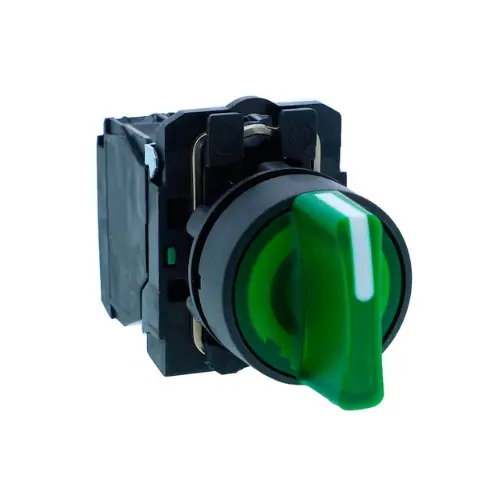 XB5AK153M3N,3 WAY ILL SPRING RETURN TO CENTER 230V GREEN-SCHNEIDER