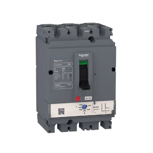 LV510455,100A TP 50KA MCCB WITH MAGNETIC TRIP UNIT MA TYPE-SCHNEIDER