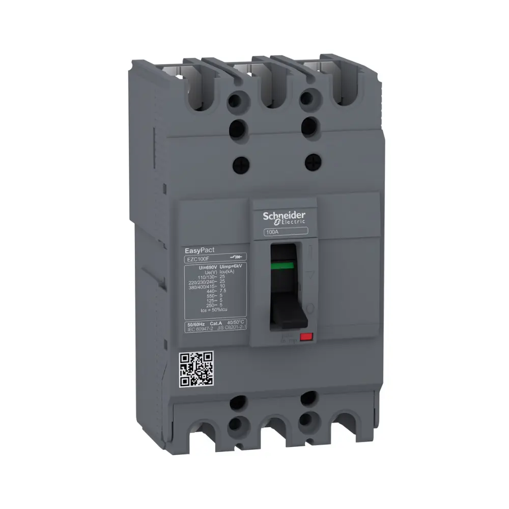 EZC100F3100,100A 3P 10KA MCCB-SCHNEIDER