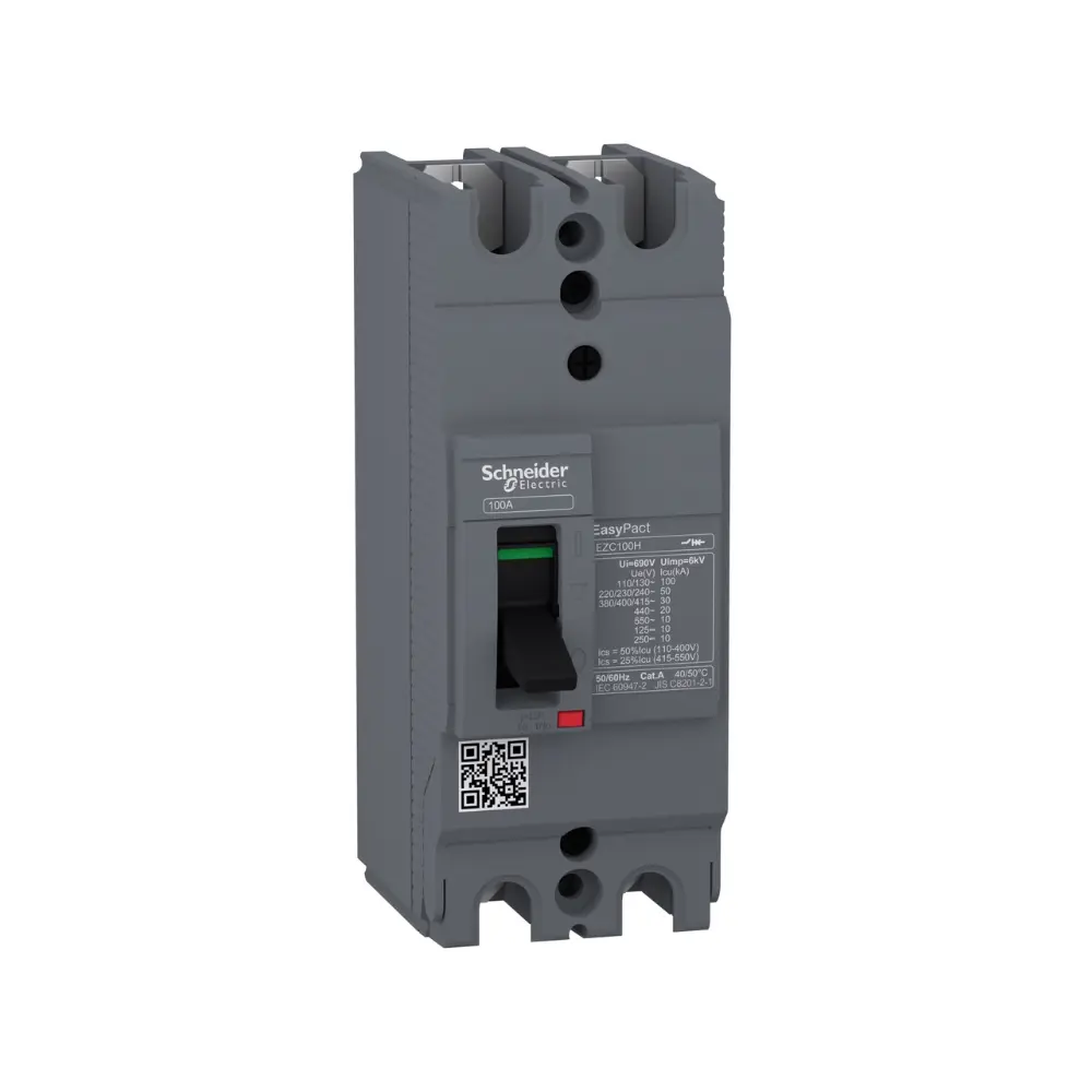 EZC100H2016,16A 2P EASYPACT MCCB - SCHNEIDER