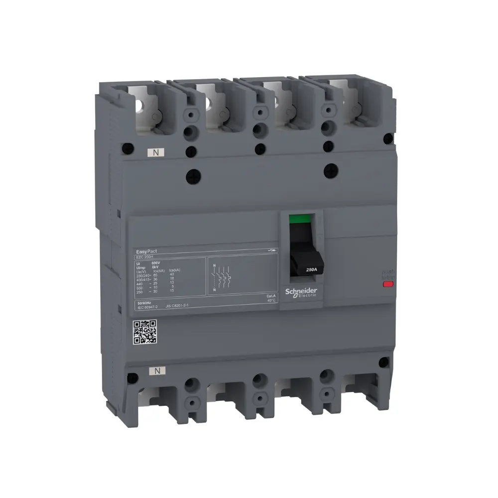 EZC250N4200,200A 4P 25KA EZC MCCB-SCHNEIDER