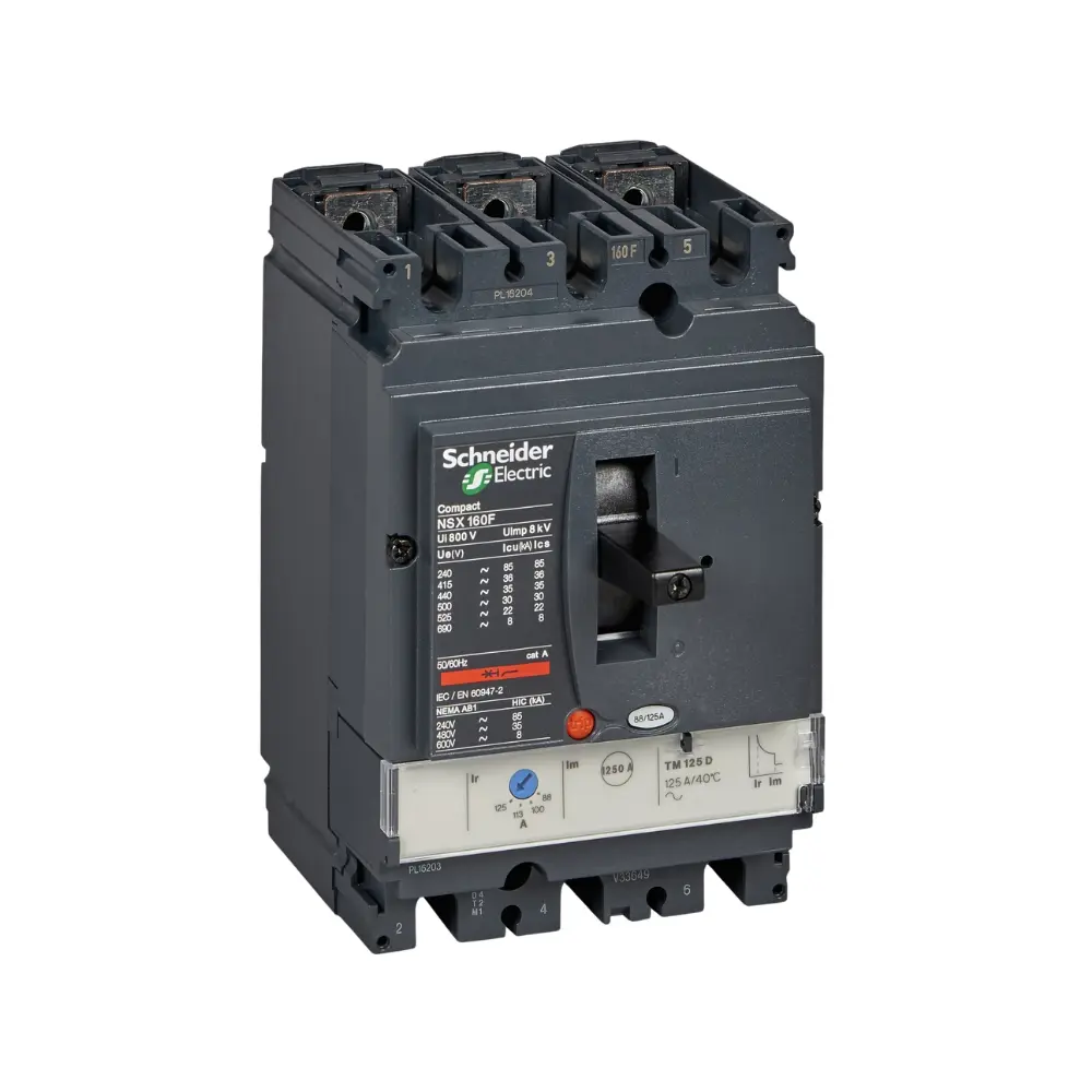 LV430311,125A 4P 25KA MCCB-SCHNEIDER