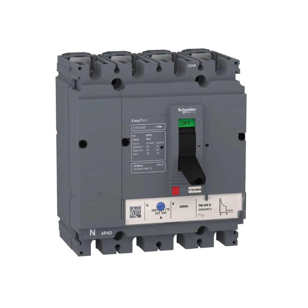 LV510313,40A 4P 25KA MCCB-SCHNEIDER