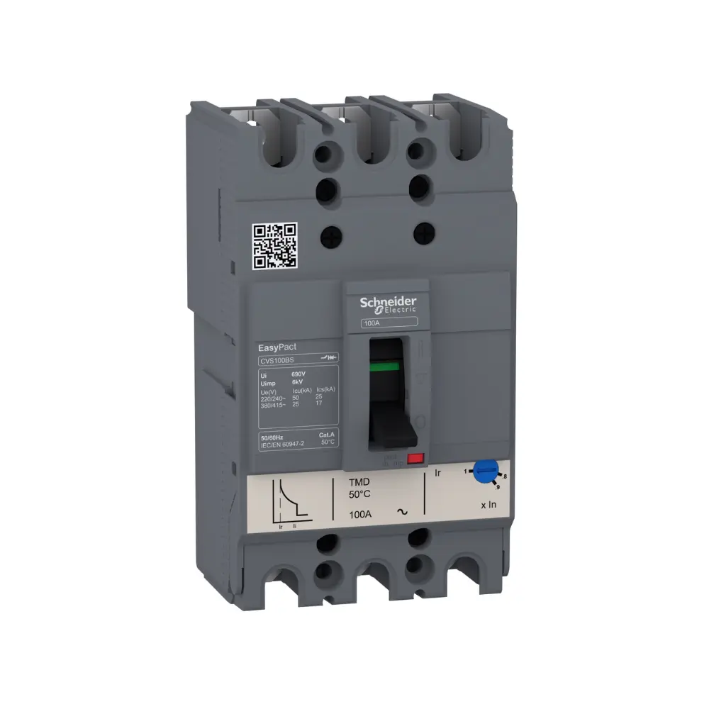 LV510938,100A 3P 25KA MCCB-SCHNEIDER