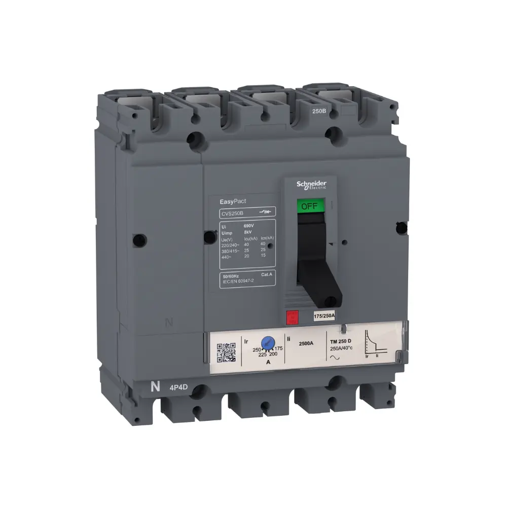 LV516312,125A 4P 25KA MCCB-SCHNEIDER